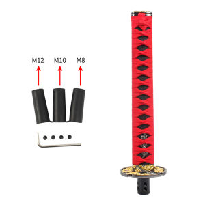 JDMGRAM Samurai Car Gear Knob Manual Automatic Universal Auto Metal Push Down Shift Shifter Lever Replacement Automobile Interior Accessories