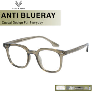 Gentle Fawn Kacamata Antiradiasi Blueray Gadget/TV Model Kotak Bahan TR90 Stylish Kekinian  8616