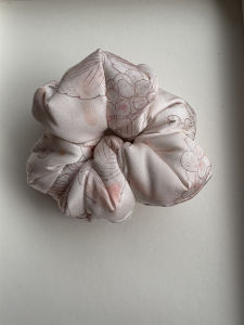 ready stock 21mm mulberry silk hair scrunchies for women pink floral hair tie for lady high quality hair accessories