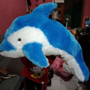 BONEKA IKAN LUMBA LUMBA DOLPHIN JUMBO BESAR MAINAN ANAK KADO