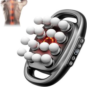 II-AURORA High-Frequency Vibration 16-Head Massager 30 Intensity Levels Fast Recovery Waist Massager Upgraded Durable 8-Head Massager for Body Muscle Pain Relief