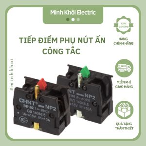 Chint tiếp điểm phụ cho nút nhấn tiếp điểm phụ nút ấn công tắc NP2-BE101 NP2-BE102