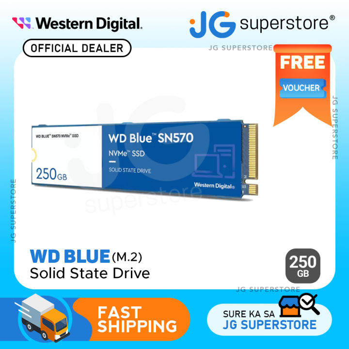 [CLEARANCE] Western Digital WD Blue SN570 250GB 500GB 1TB M.2 NVMe Series SSD Solid State Drive with 3.5GB/s Max Sequential Read Performance for PC Computer and Laptop | WDS250G3B0C WDS500G3B0C WDS100T3B0C | JG Superstore