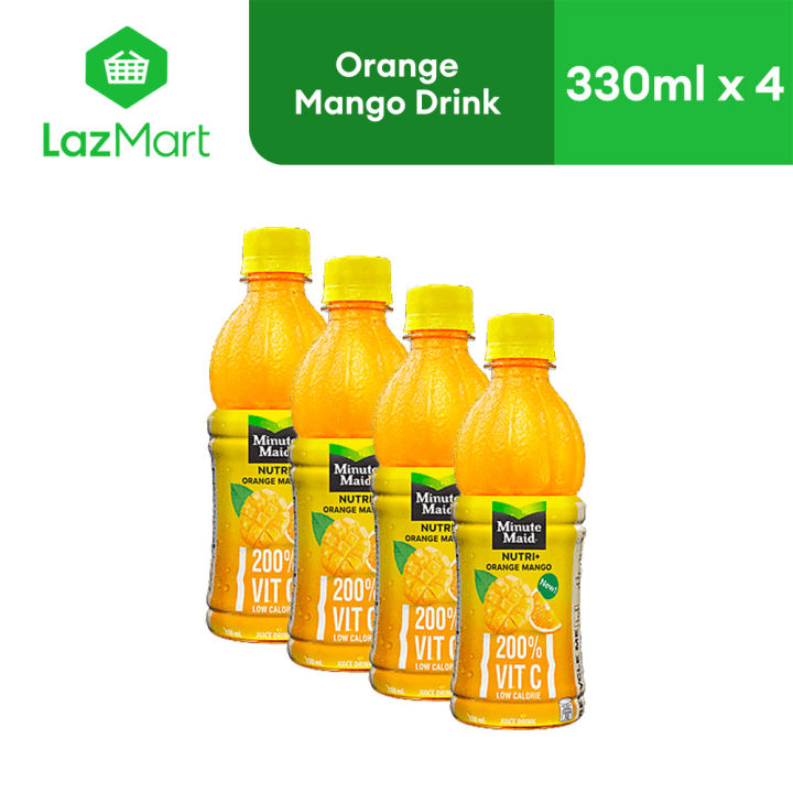 Minute Maid Nutri+ Orange Mango 330ml Pack of Low Calorie