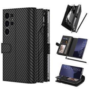 Wallet Skin-friendly Card Slot Magnetic Flip Leather Case For Samsung Galaxy S24 Ultra S23 S25 Ultra Cover Leather Case For Samsung Galaxy S24 S23 S25 Ultra Funda Flip Wallet Cover Book Case Flip Leather Case for Samsung S25Ultra S24Ultra S23Ultra Case