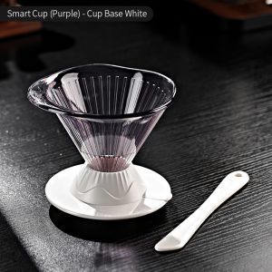 BINCOO Smart Coffee Filter Cup Pour-Over Coffee Set Glass Hand Brewing Base Filter Cup Stirrer