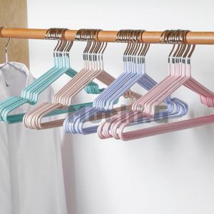 ไม้แขวนเสื้อสแตนเลส ไม้แขวนผ้า / Mochi.mochi Shop / 1 แพค 10 ชิ้น ไม้แขวนเสื้อซิลิโคน ไม้แขวนเสื้อผู้ใหญ่ 40cmx20cm พร้อมส่ง