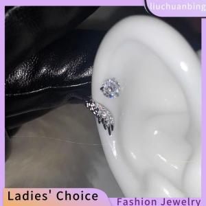 [COD] liuchuanbing Jewellery 2Pcs Versatile Exquisite Shiny Wing Ear Bone Nail For Women Fashion Personalized Piercing Earrings Jewelry Accessories Gifts