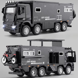 1:24 NOMADISM Raptor F150 RV Alloy Model Car Toy Metal Diecast Miniature Off Road Vehicle Models Sound Light Toys For Kids Gifts