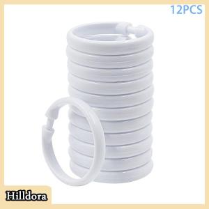 [Hilldora] 12Pcs Mở Rèm Nhẫn Rèm Vòng Nhẫn Tắm Rèm Clip Cho Rèm Cửa Và Rèm Thanh