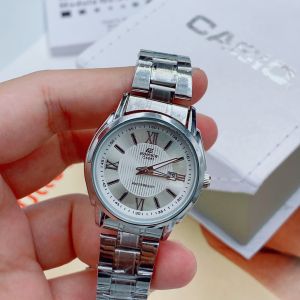 คาสิโอ้ นาฬิกาข้อมือสำหรับผู้หญิงสายแฟชั่นสไตล์นักธุรกิจสาว สวยหรู สายเลท พร้อมกล่องคาสิโอ้