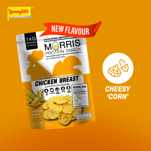Morris PROTEIN SNACK Crispy Baked Chicken Chips Vegan Soya Stick High Protein Keto