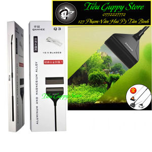 Dao Cạo Rêu Qanvee Q3 - dài 66 cm - chất liệu hợp kim nhôm - Giúp vệ sinh hồ cá thủy sinh dễ dàng