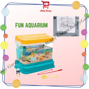 Mainan Anak Fun Aquarium Pancingan Ikan Magnetic Fish Tank Feeding