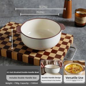 FCSHELI Large Capacity Home Ceramic Soup Bowl