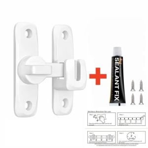 INNICE 90/180 Degree Flip-Up Door Lock Anti-Theft Alloy Door Latch Versatile Flip-Up Window Latch Lock Home Security