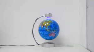 (In stock) 8 Inch Maglev Globe Self Rotating World Maps English Levitating Globus Levitation Magnetic Floating Map Geography Education Deco