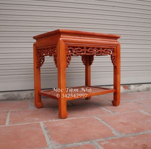 Đôn Chiện 60x40 Kê Phòng Khách Gỗ Hương Cao 50607080