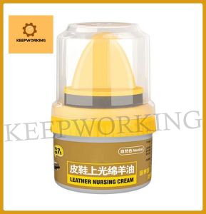 KEEPWORKING Leather Repair Cream Liquid Shoe PolishShoe Care Shoe Cream with Sponge ApplicatorLeather Shoe Beauty Cream