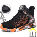 Work Safety Boots Steel Toe Shoes Men Anti Puncture Safety Shoes High Quality Boots Men Protective Boots. 