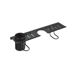 VBBN Carbon Steel Bathroom Storage Rack Water Drainage Hollow Out Vertical Faucet Storage Rack Multi-functional Large Capacity Faucet Storage Shelf for Kitchen