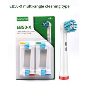 4 PCS Oral B Refill Head Kepala Sikat Gigi Brush Head Oral B EB50X For Vitality Toothbrush Replacement Refill Head