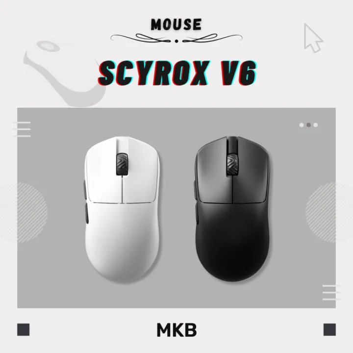 Scyrox V6 Wireless Dual-Mode Connection Lightweight Gaming Mouse PAW3950