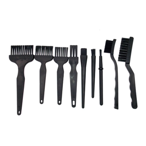 9 Pieces Multi-use Cleaning Brushes ESD Synthenic Fiber Anti Static Brushes PCB Circuit Board Brush for Computer Tablet