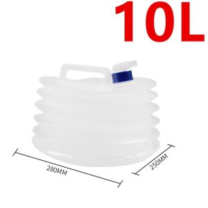 COOLSOOL Reusable Folding Water Bucket with Faucet 5/10/15L Car Water Tank Portable Large Capacity Water Storage Container for Car Travel Outdoor Camping Tourism