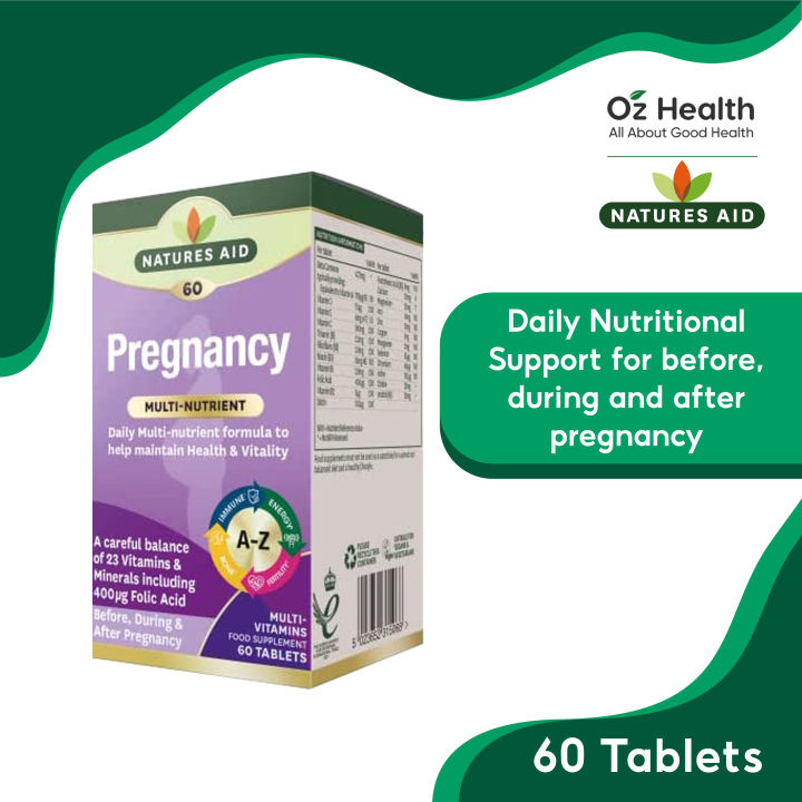 Natures Aid Pregnancy MultiVitamins & Minerals 60s Lazada Singapore
