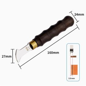 btnx DIY Handmade Leather Decoration Line Tool 1.5/2.0/2.5mm Leather Edge Wrinkles Manual Creampie Tool 8N6Y2