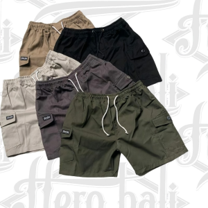 Boardshort Cargo | Celana Pendek Pria Kasual | 100rb 4pcs Cargo Celana Pendek Boardshort Pria
