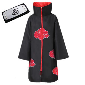 Naruto Costume Akatsuki Cloak Cosplay Sasuke Uchiha Cape Cosplay Halloween Costume Set Cosplay costume Robe Set Cosplay Christmas Costume Characters Costume