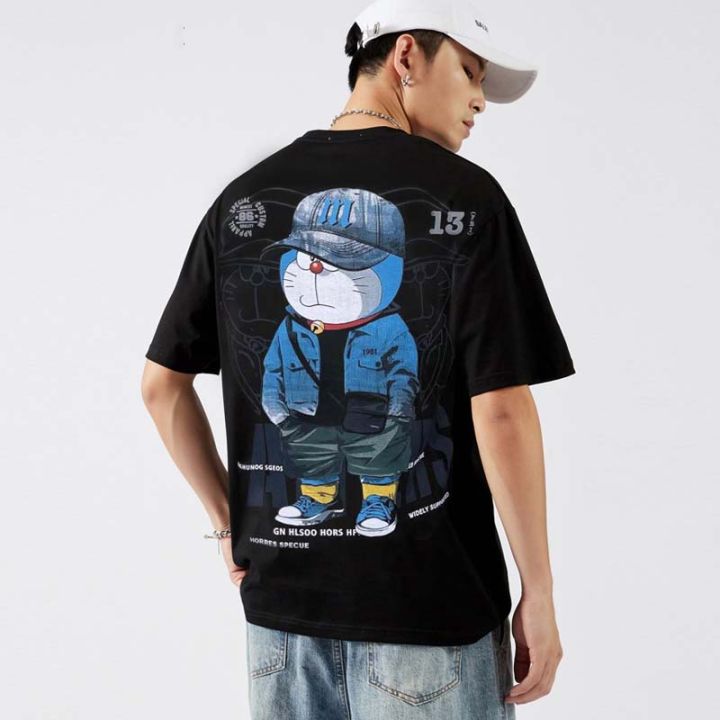 T Shirt for men Doraemon US size S-3XL 180gsm high quality cotton round ...