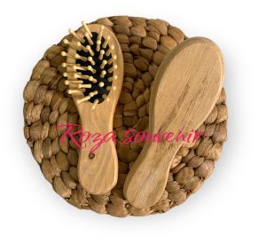 isi 50 pcs Souvenir Pernikahan Sisir Rustic Sisir Kayu Putih Sisir Aqiqah Sisir Hampers Sisir Rias Kayu Kecil