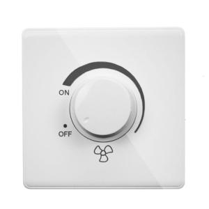 Surfaces Mount Fan Speed Controller Type 86 Stepless Adjustment Fan Speed Adjuster Panel for Offices Club Home Hotel