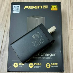 Cục Sạc Nhanh Siêu Nhỏ Gọn Pisen Pro TP-C122 - 65W - 3 Cổng Sạc - Tương Thích Fly Cam  Action Cam