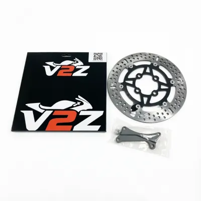 260mm Front Big Brake Disc Rotor 4/5 Holes w/ Bolts Bracket for Honda Click125 V2 /Click150 V3/ Beat