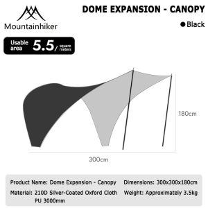 Mountainhiker Outdoor camping dome tent waterproof bedroom can accommodate 8-10 people large camping tent.