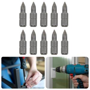 10Pcs PH1 Crossing Magnetic Batch Head Screwdriver Hand Tool Antislip Electric Hexagon Shank Screw Bit