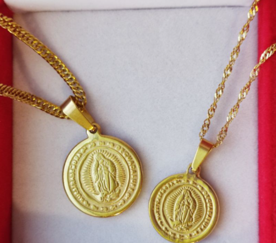 BUY TAKE Mama Mary Circle Small and Medium Pendant Gold