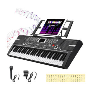 KAWES Piano Keyboard Professional Electronic Organ 61 Keys Multifunctional Toy Pianos Beginners Music Instruments