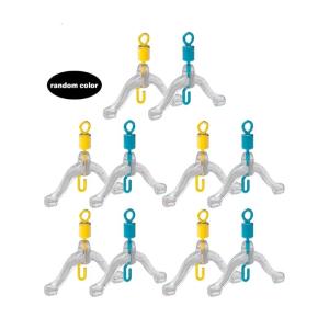 Anti Entanglements Fishing Accessory Fishing Line Space Bifurcation Swivels for Double Hook Subline Splitter Tying Tool