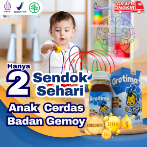 Vitamin anak nafsu makan gemuk / Vitamin anak gemuk dan pintar / Grotima vitamin anak