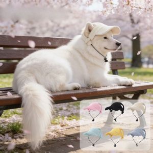 OUTOPEN Corduroy Pet Sun Hats Breathable Soft Cat Headwear Cute Comfortable Dog Baseball Cap For Small Pets