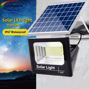 MIAOKA Solar Led Outdoor Light IP67 Waterproof High Brightness Solar Spotlight with Remote Control For Outdoor Garden Courtyard