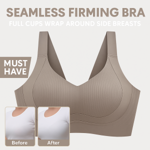 เสื้อชั้นในแบบไร้ตะเข็บ VEIMIA ช่วยลดขนาดหน้าอกให้เล็กลง ปกปิดหน้าอกด้านข้าง คัพเต็ม สวมใส่สบายตลอดวันสำหรับการทำงานและช้อปปิ้ง