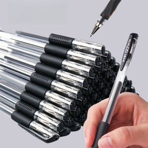 20Pcs Black Gel Pen Set 0.5mm Refill Replaceable Ballpoint Pen For Students School Office Stationery
