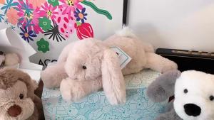 [Authen][ label and blue bag][ready stock]JellyCat British Smudge Bunny Soft Plush Toy Doll Gift