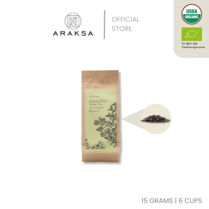 ARAKSA "ธิดา" ชาเขียวออร์แกนิค บรรจุถุงคราฟต์ | ARAKSA Thida Green Tea in Kraft Bag | USDA & EU Organic Tea